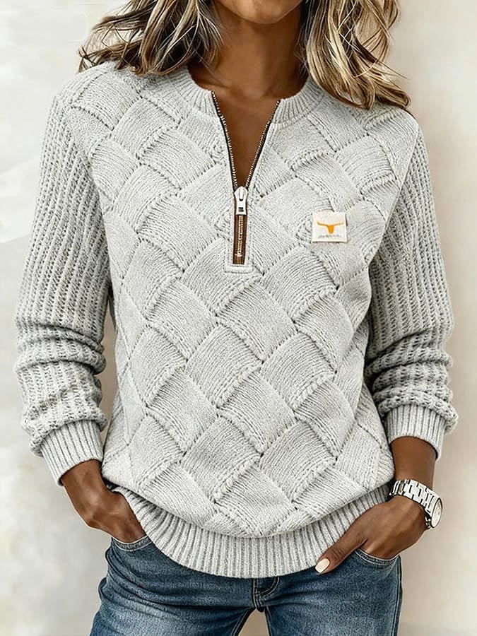 Sofia | Pullover Damen lässig einfarbig & komfortabel