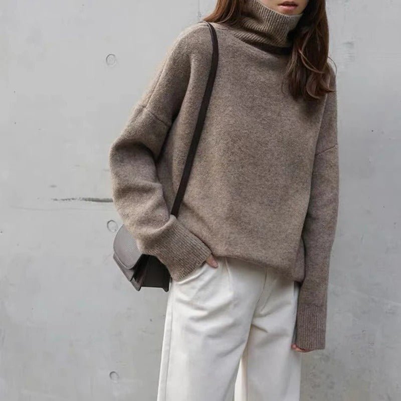 Hanna | Damen Rollkragenpullover modern lässig