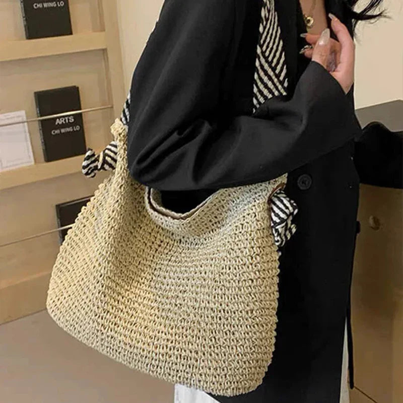 Tessa | Boho Geflochtene Tote Bag Alltagstauglich