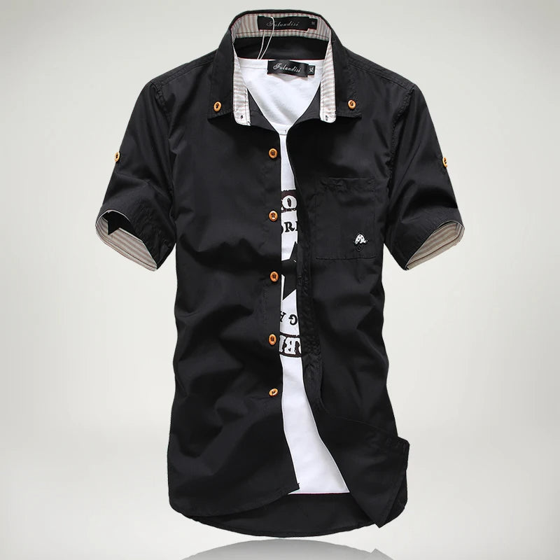 David | Mason Signature Button-Up Hemd in hochwertiger Verarbeitung