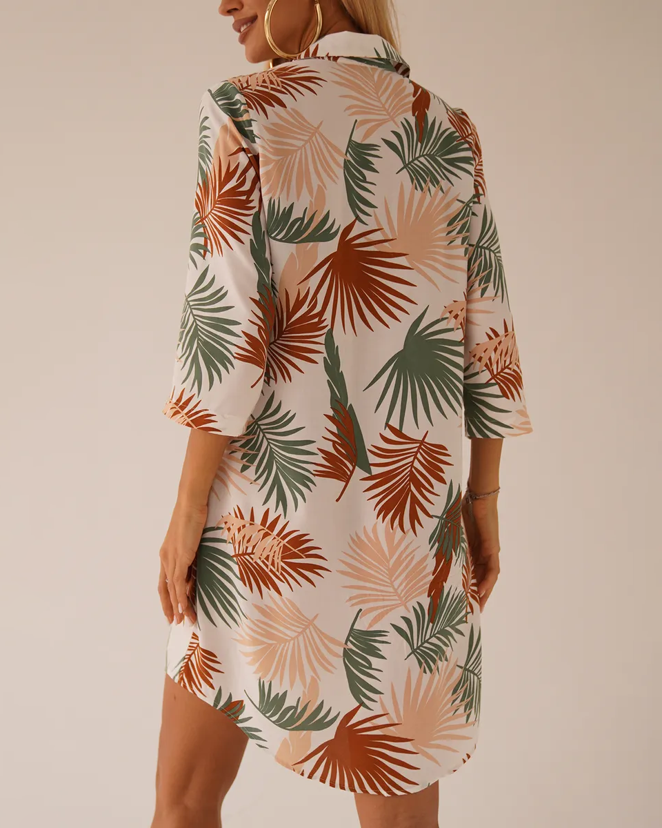 Leona | Elegante Damen Langarm Tunika luftig