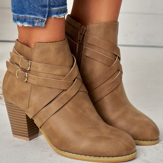 Elisa | Stilvolle Leder Boots Damen Trend