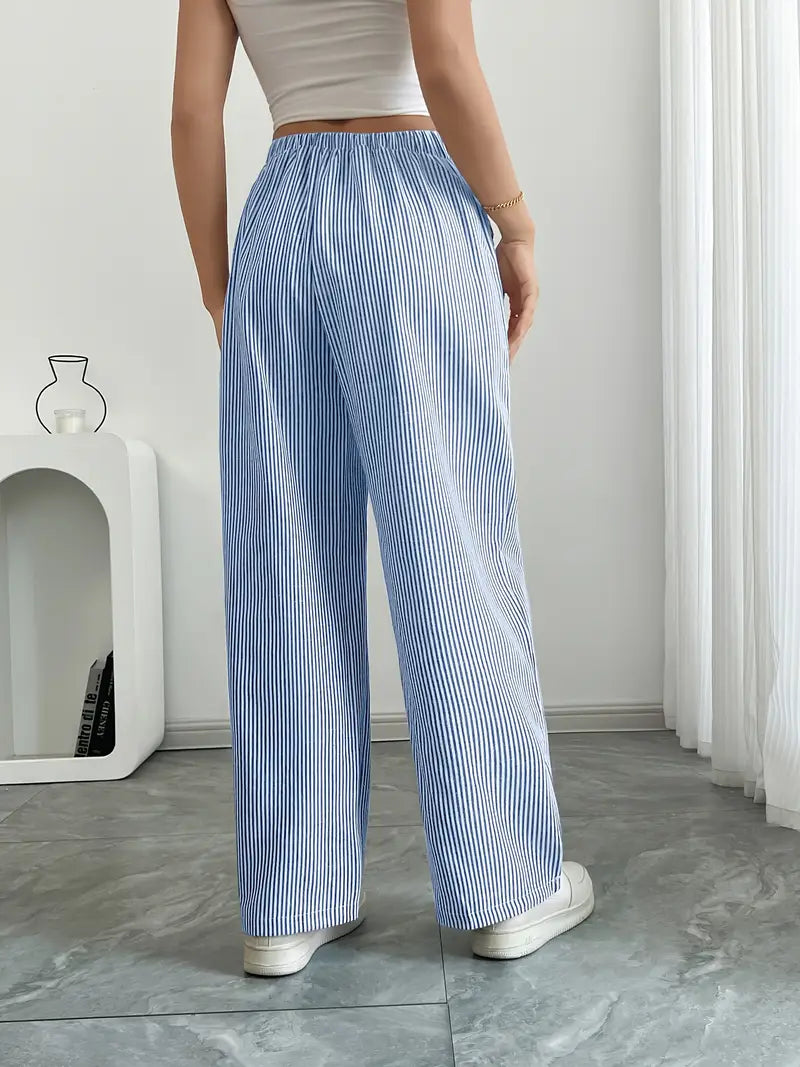 Clara | Elegante gestreifte Hose mit praktischen Taschen