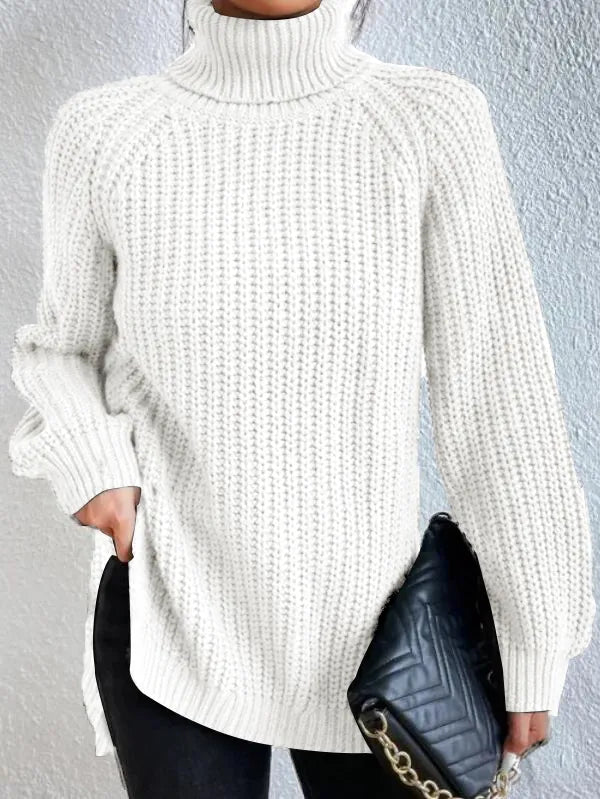 Lena | Stylischer Rollkragenpullover Damen Raglan