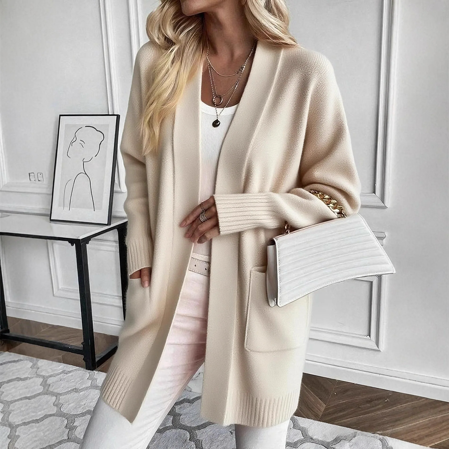 Leonie | Kuscheliger Cardigan Offener Schnitt