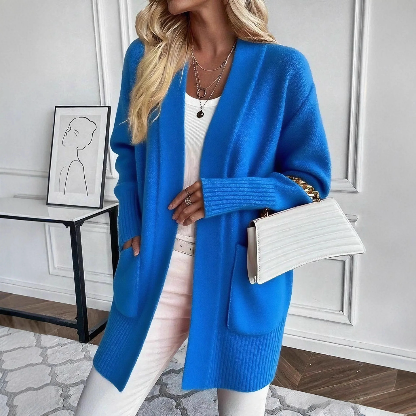 Leonie | Kuscheliger Cardigan Offener Schnitt