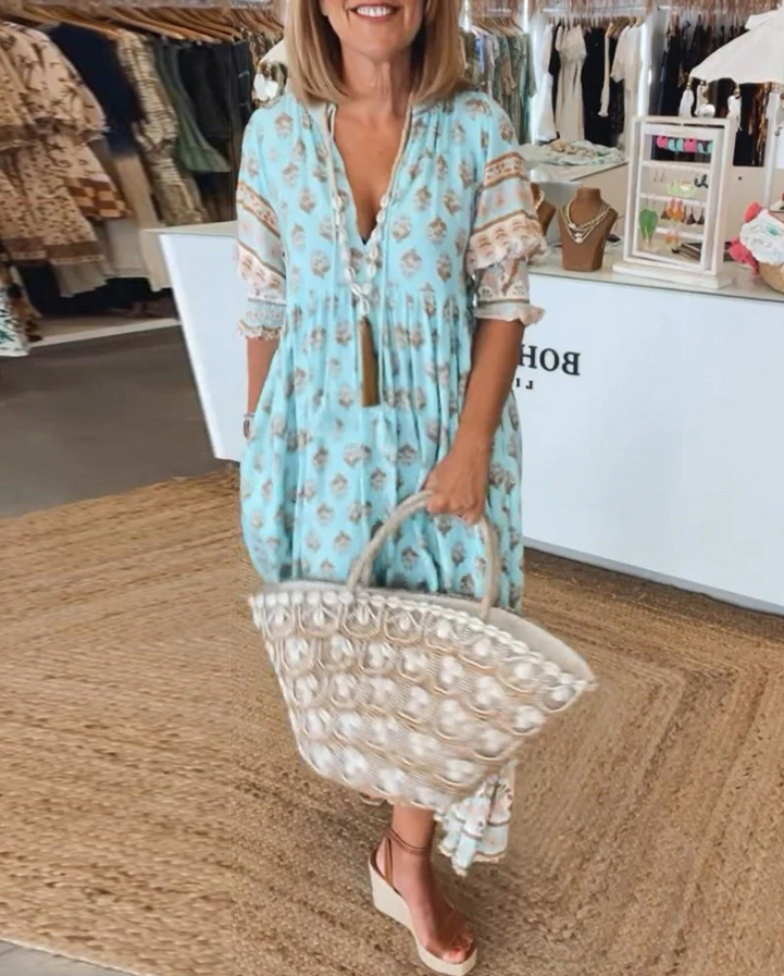 Elena | Leichtes Sommerkleid mit elegantem Schnitt