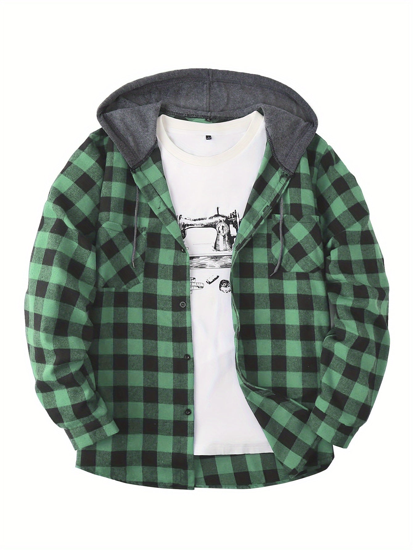 Lukas | Timberland Flanellhemd Mit Angesetztem Hoodie