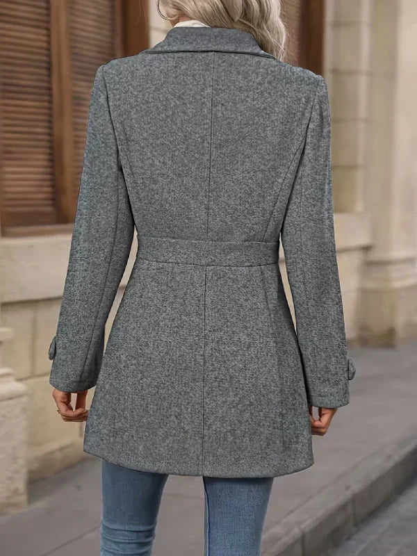 Laura | Eleganter Tweed-Wintermantel Damen chic