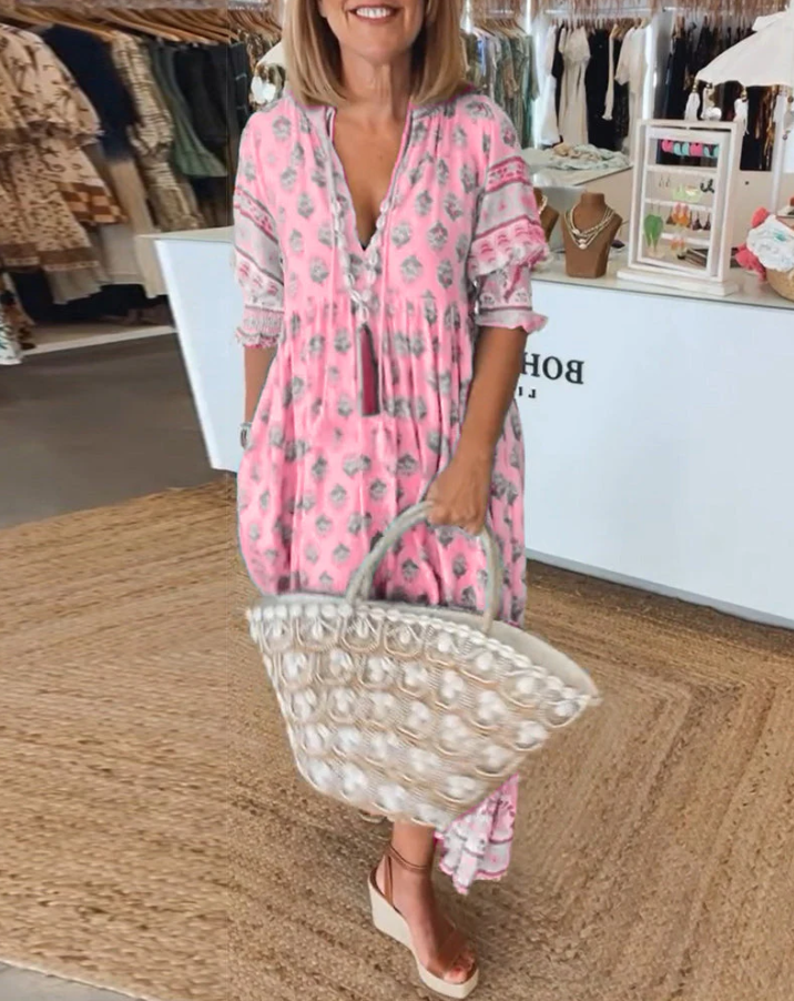 Elena | Leichtes Sommerkleid mit elegantem Schnitt