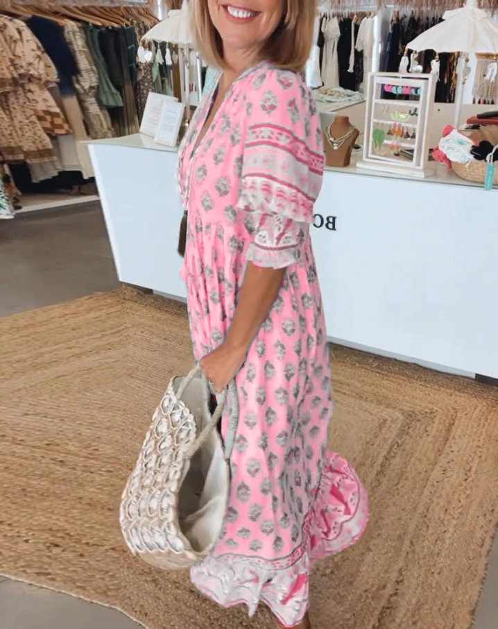 Elena | Leichtes Sommerkleid mit elegantem Schnitt
