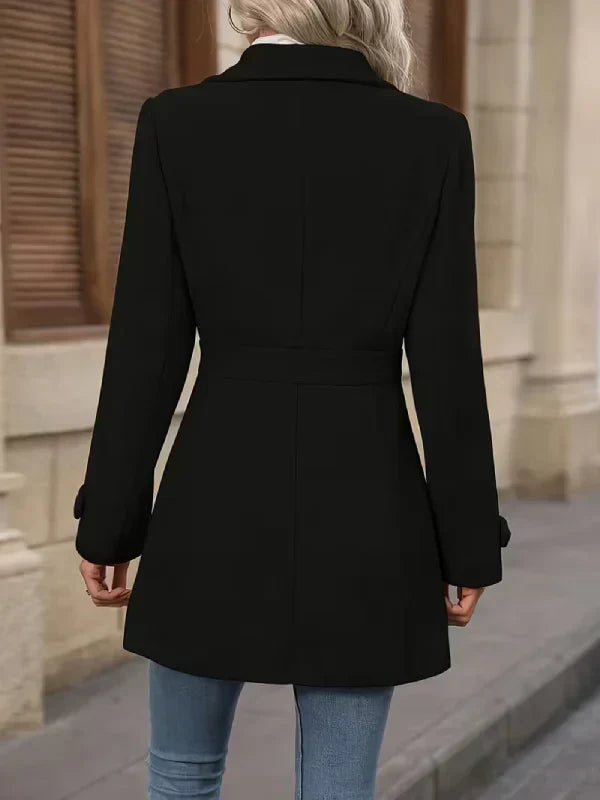 Laura | Eleganter Tweed-Wintermantel Damen chic