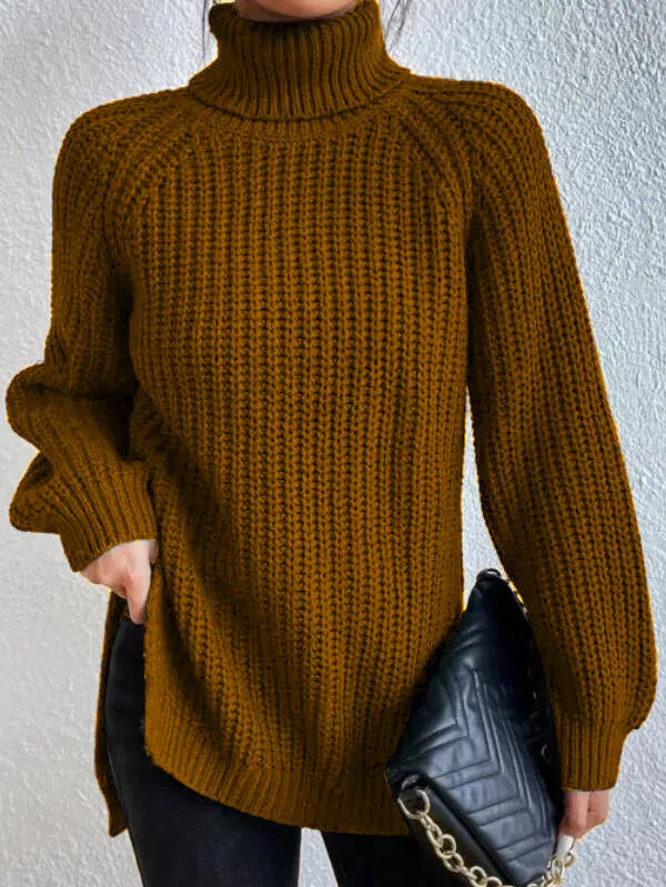 Lena | Stylischer Rollkragenpullover Damen Raglan