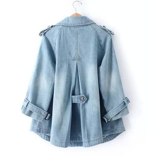Clara | Stilvolles Denim-Cape für Damen elegant geschnitten