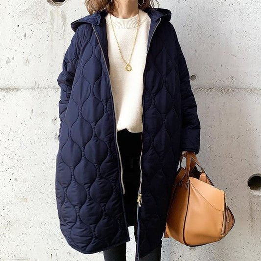 Clara | Warmer Damen-Steppmantel mit Kapuze