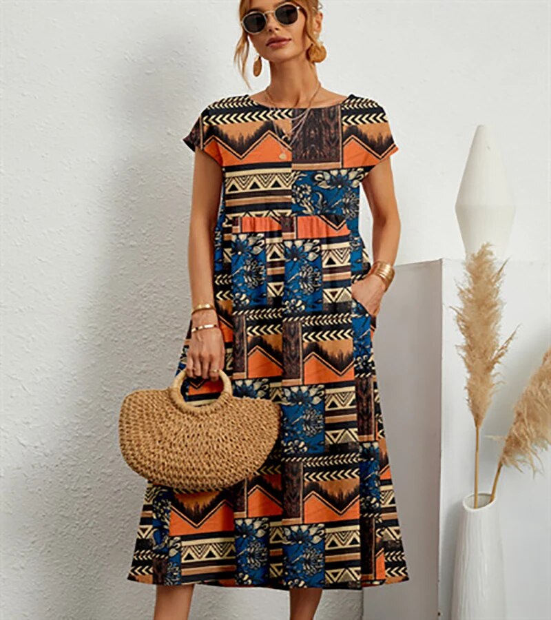Clara | Leichtes Kleid mit elegantem Blumenmuster