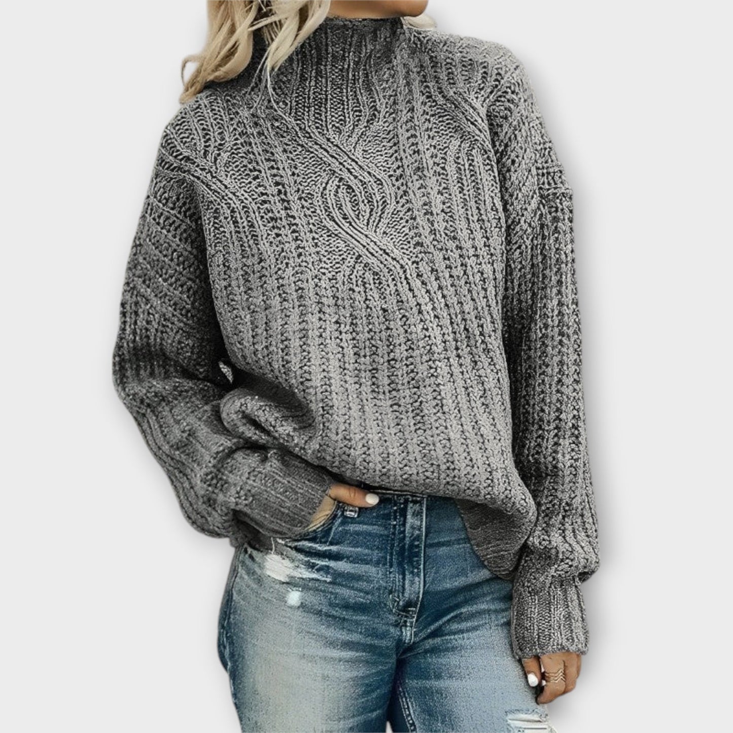 Clara | Lässiger Damenpullover aus weichem Strick