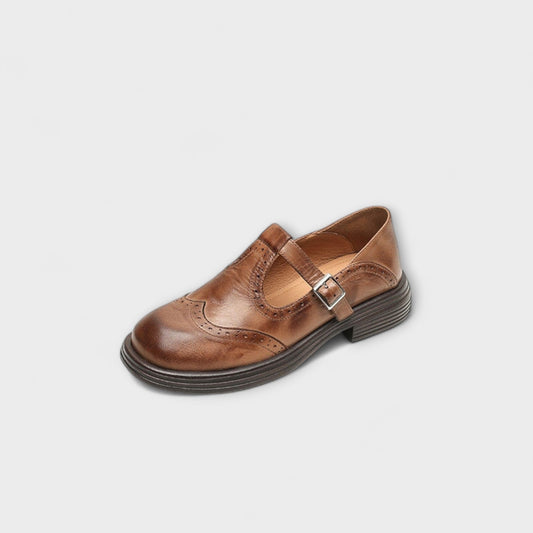 Lars | Klassische T-Riemchen-Lederschuhe für Herren