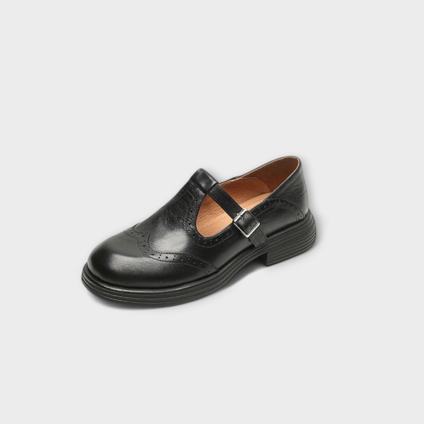 Lars | Klassische T-Riemchen-Lederschuhe für Herren