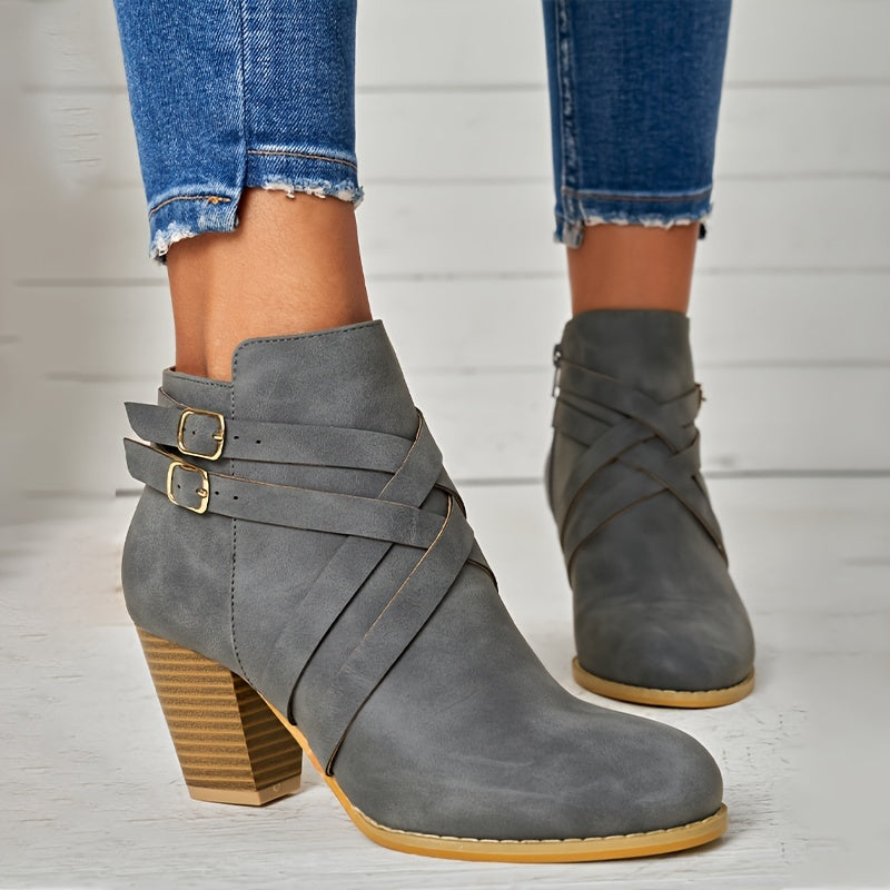Elisa | Stilvolle Leder Boots Damen Trend