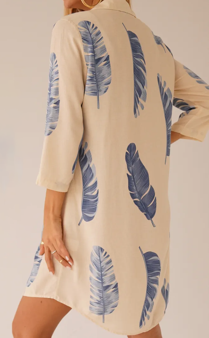 Leona | Elegante Damen Langarm Tunika luftig