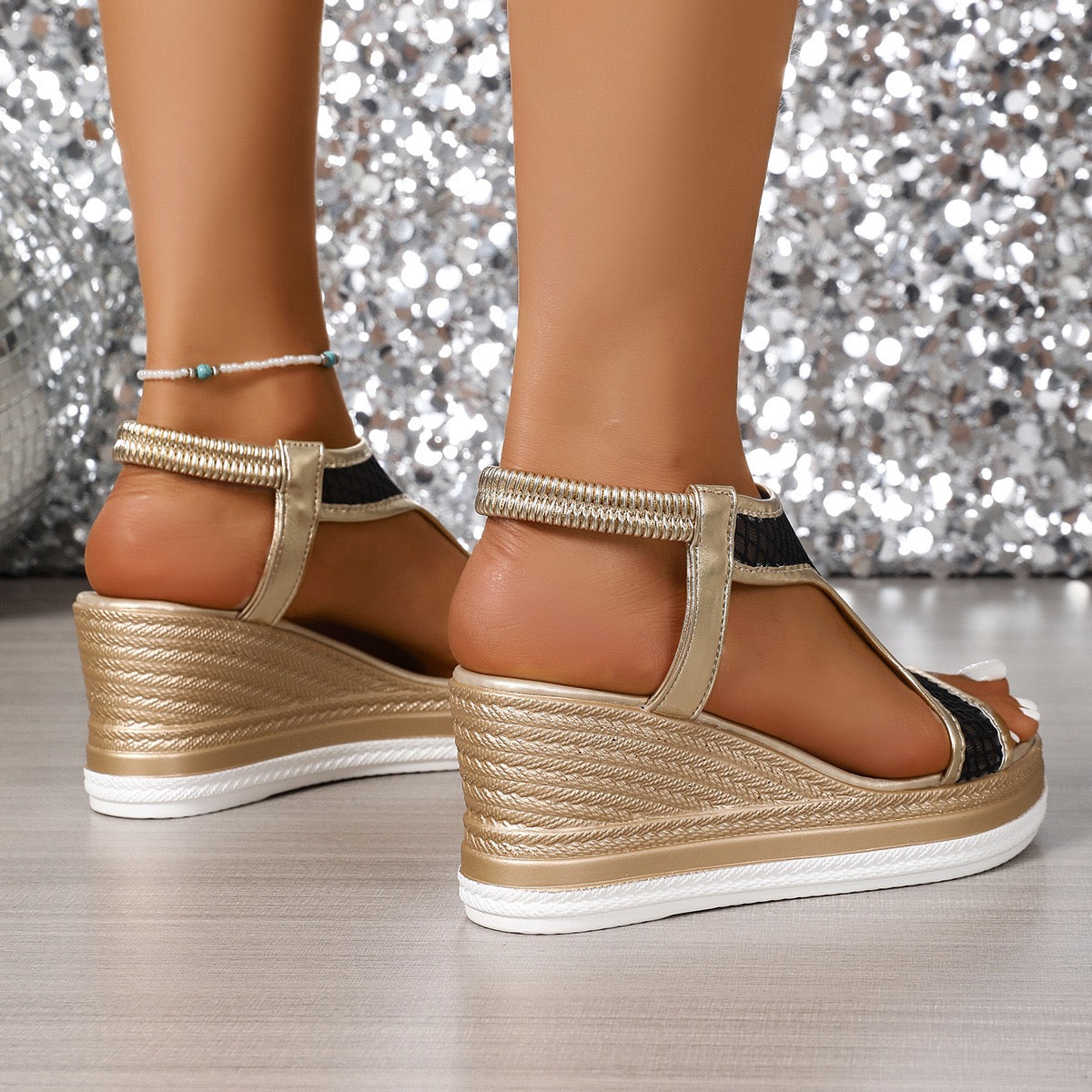 Lina | Stilvolle Keil Sandalen Damen Chic