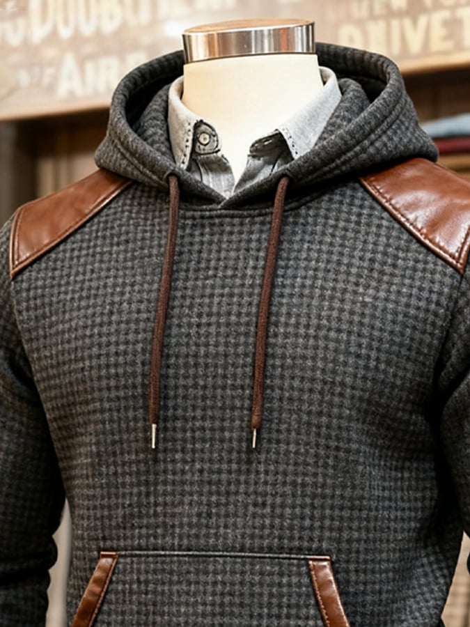 Elias | Lässiger Hoodie mit subtiler Waffeloptik