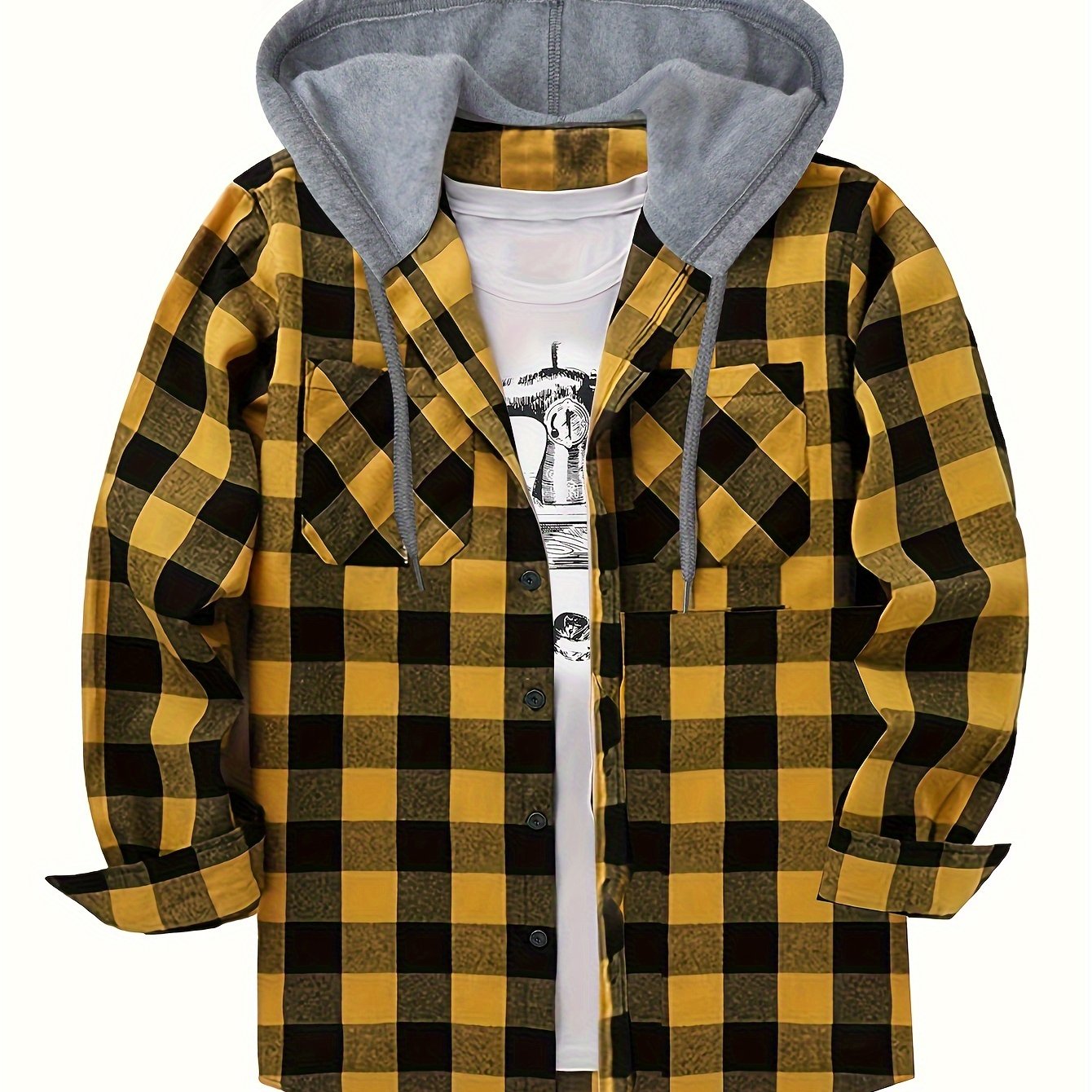 Lukas | Timberland Flanellhemd Mit Angesetztem Hoodie