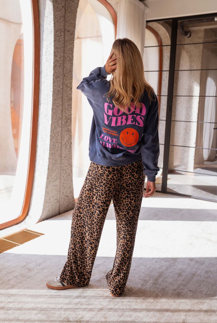 Elena | Modische Leoparden-Sweathose für Damen
