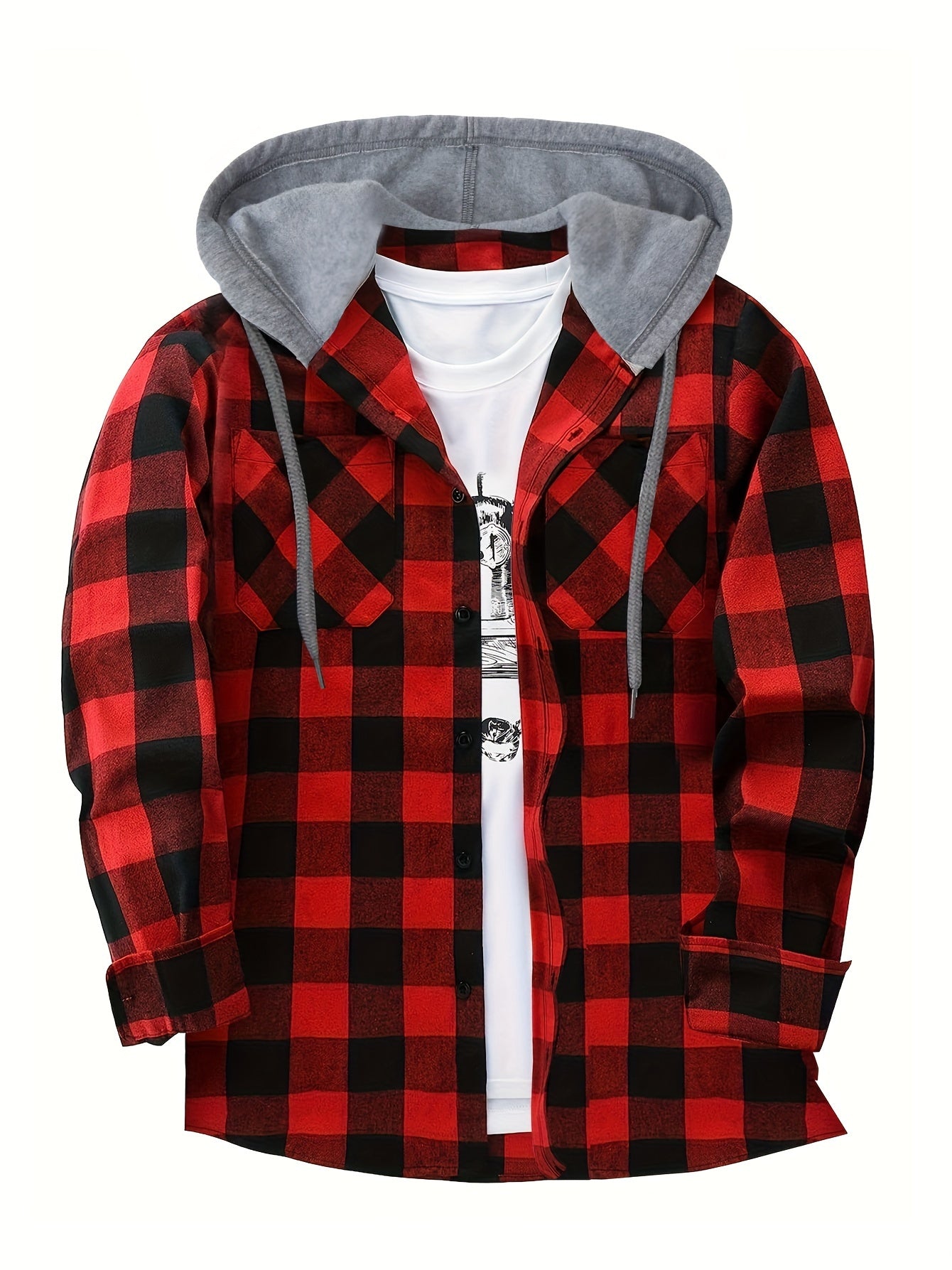 Lukas | Timberland Flanellhemd Mit Angesetztem Hoodie