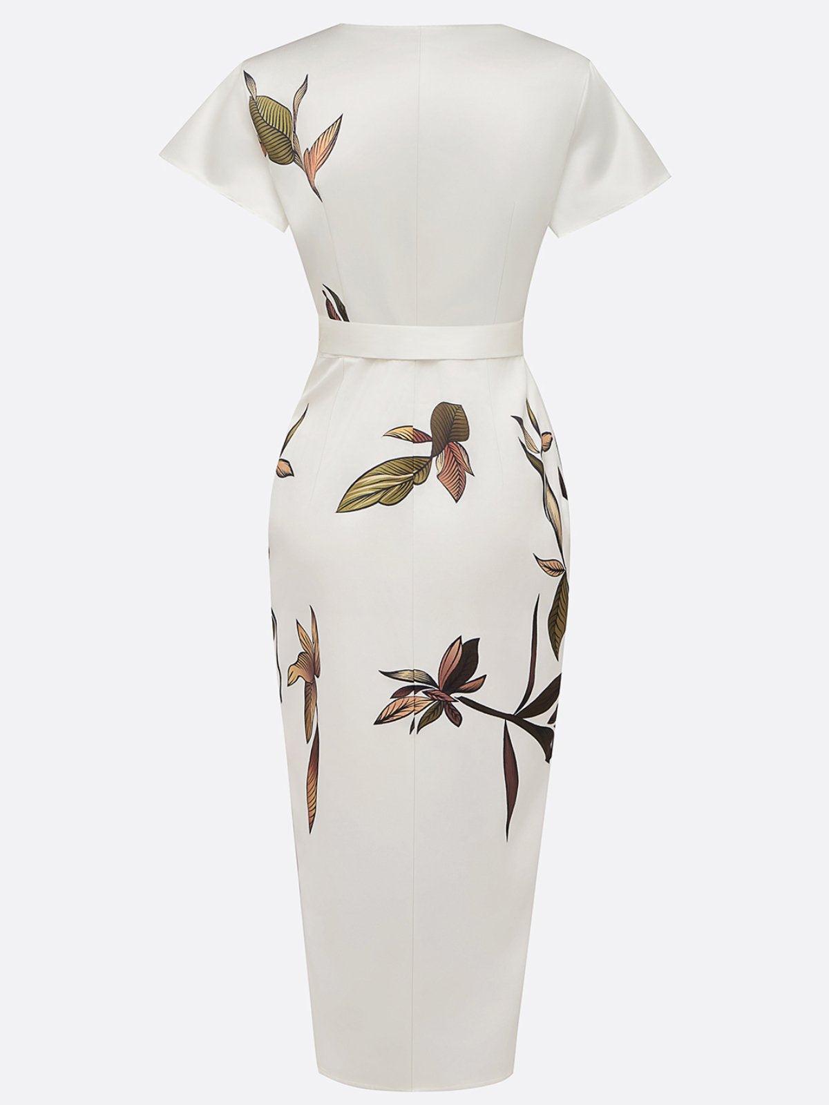 Hanna | Zeitloses Wickelkleid mit Blumenmuster