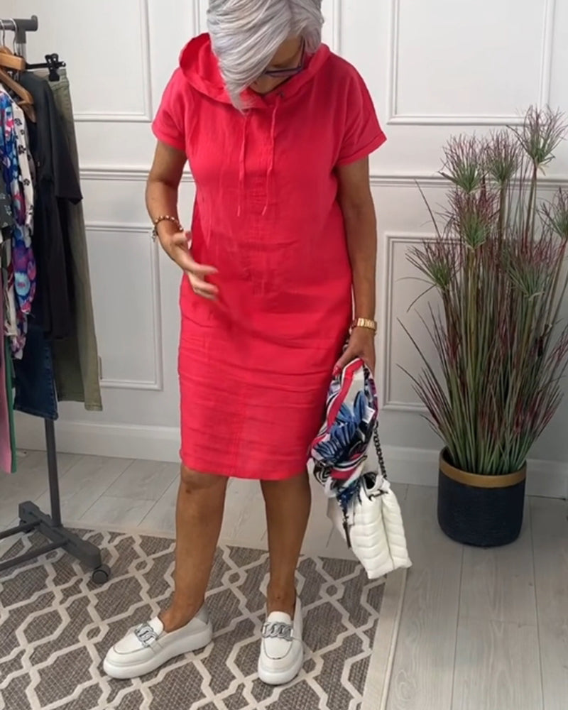 Mia | Freizeitkleid mit kurzem Arm und lässigem Schnitt
