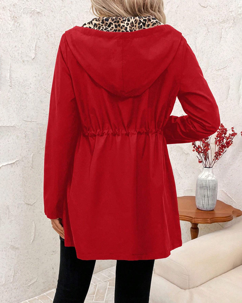 Alina | Stylischer Damen-Wendemantel mit Kapuze