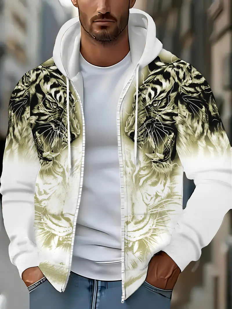 Paul | Trendige Kapuzenjacke mit ausdrucksvollem Print