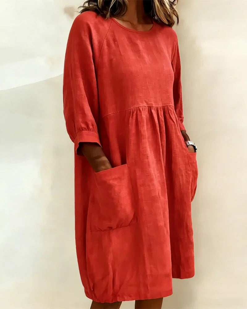 Paula | Charmantes 3/4-Arm-Kleid Damen