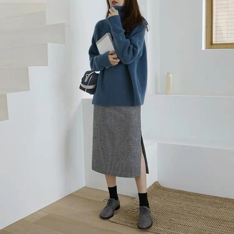 Hanna | Damen Rollkragenpullover modern lässig