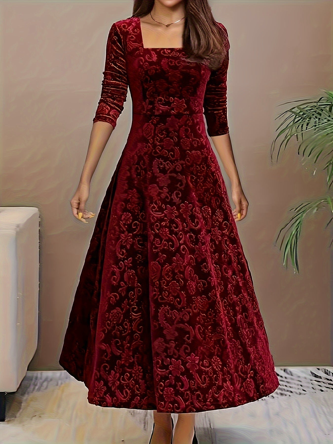 Marlene | Samtkleid Damen elegant & stylisch für Urlaub