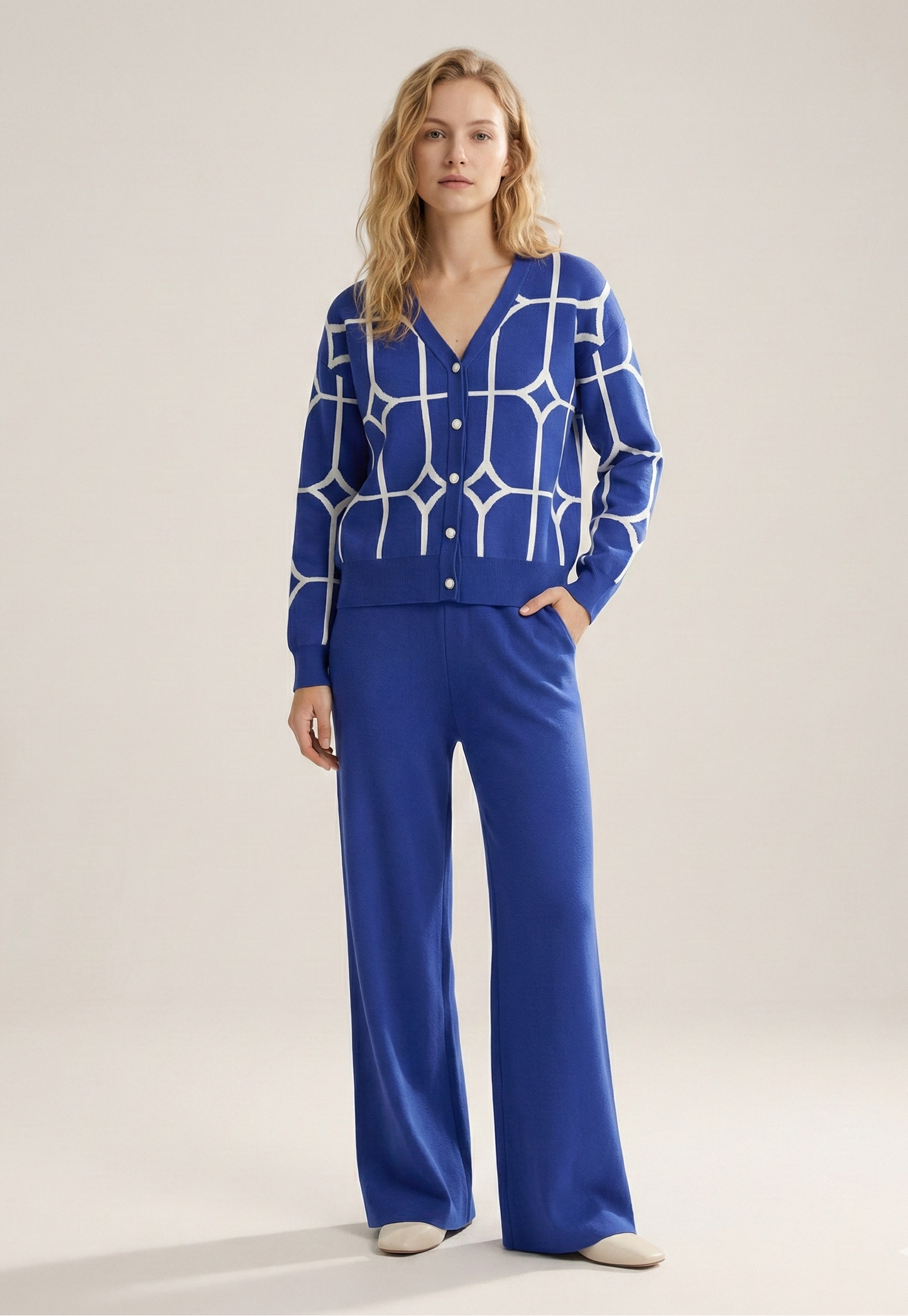 Emma | 2-teiliges Strick-Set für Damen mit Muster