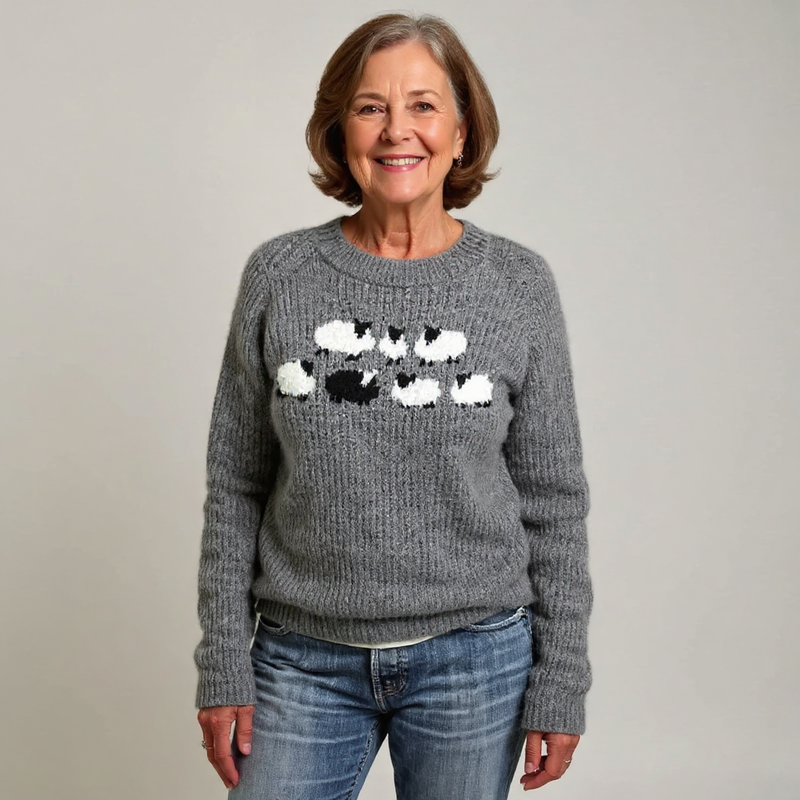 Tim | Klassischer Strickpullover mit Island-Muster