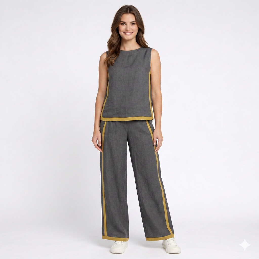 Alina | Elegantes Set mit weiter Hose