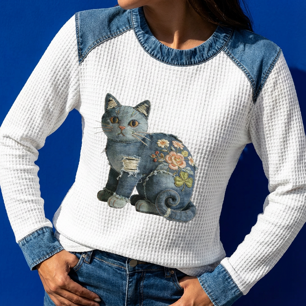 Lena | Komfortables Patchwork-Top für Damen chic