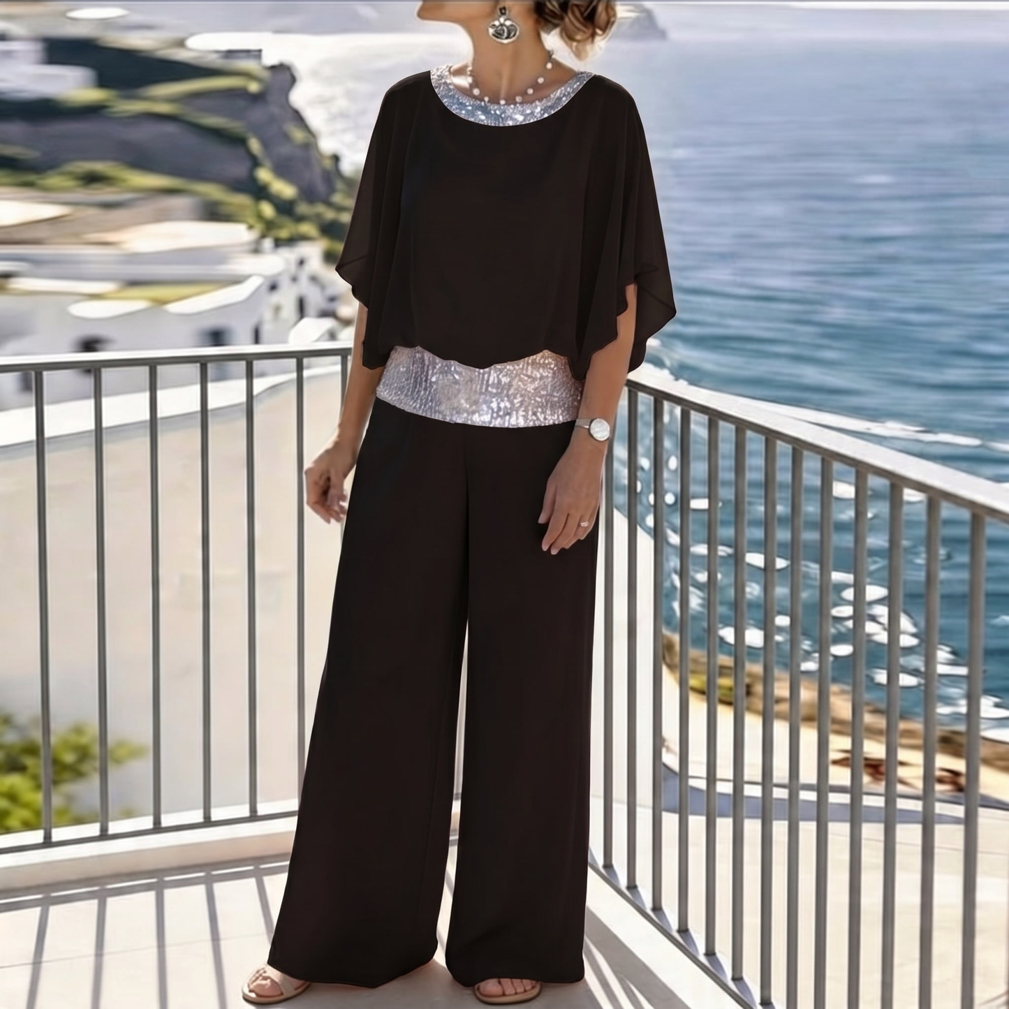 Emma | Schickes Shirt und Hosen Set Damen
