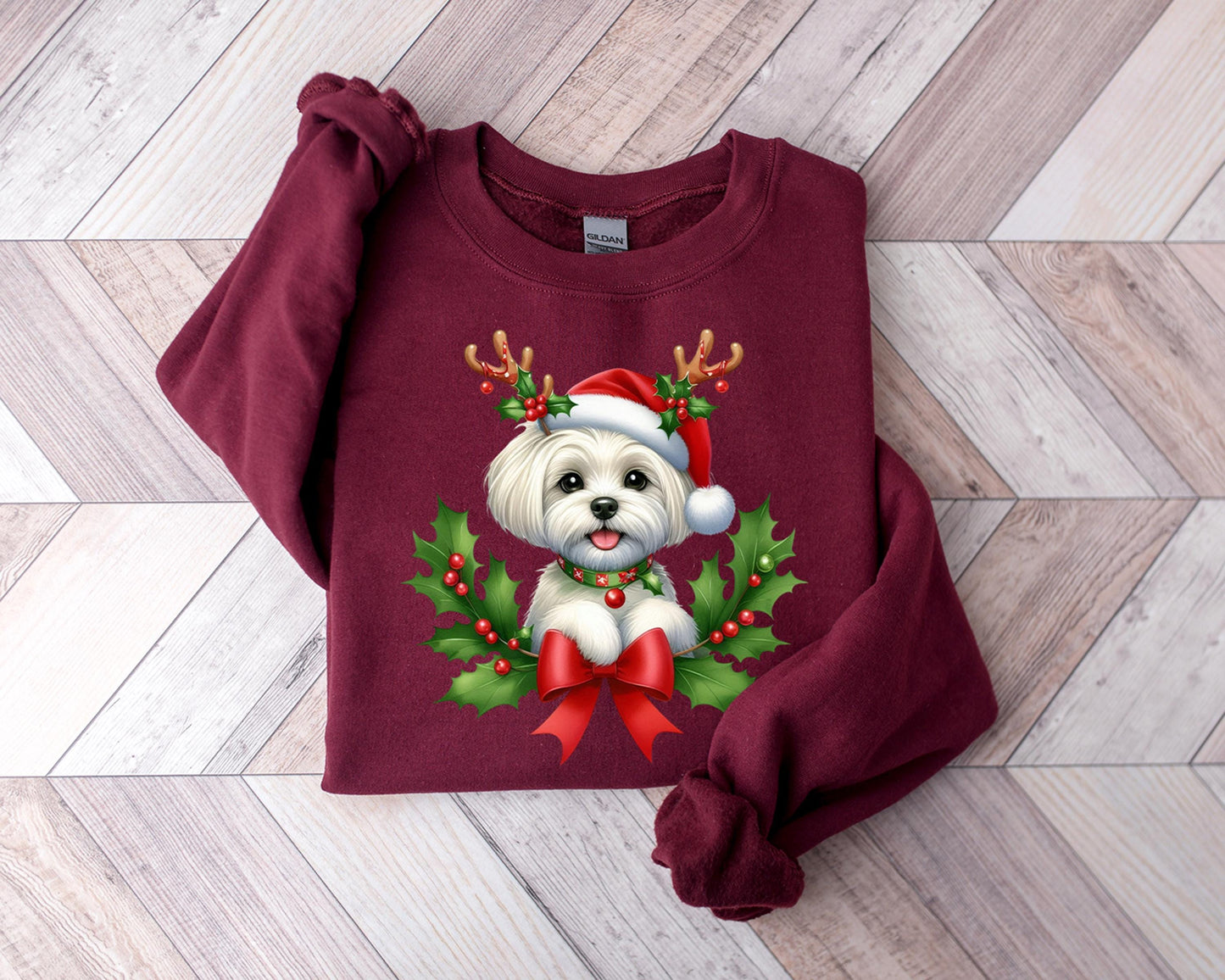 Erik | Festlicher Hundepullover Malteser-Edition für Winter