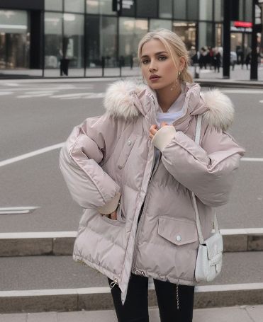 Paula | Lässiger Damen Wintermantel mit kuscheliger Kapuze