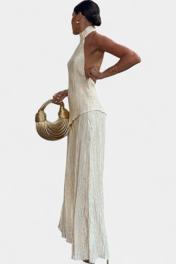 Nina | Stylisches Damen-Plissee-Set elegant & cozy