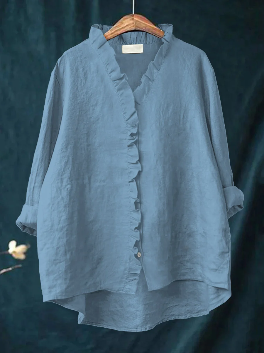 Clara | Elegantes Damen Rüschenhemd für Anlässe
