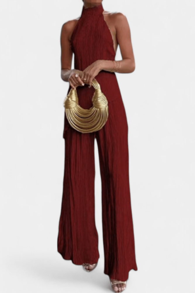 Nina | Stylisches Damen-Plissee-Set elegant & cozy