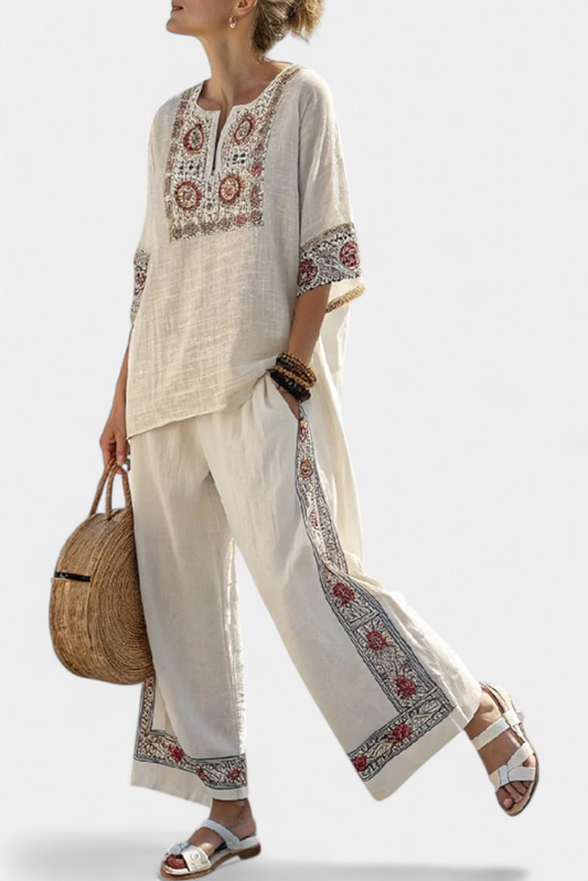 Talina | Exklusives Blusen Set mit Hose