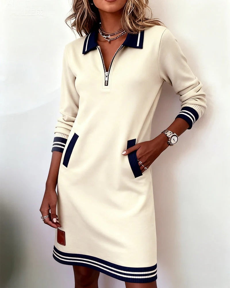 Amelie | Elegantes Damen Kleid aus Baumwolle modern & stilvoll