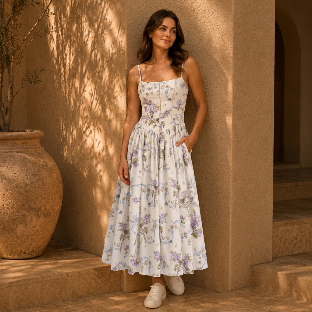 Carina | Vintage Kleid mit eleganter Schleifendetail